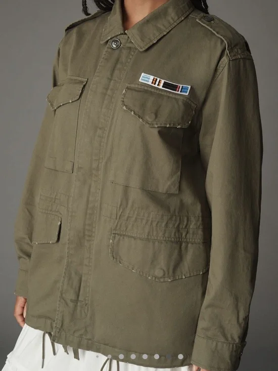 Anthropologie Pilcro cotton Utility Jacket size XL - Picture 1 of 16